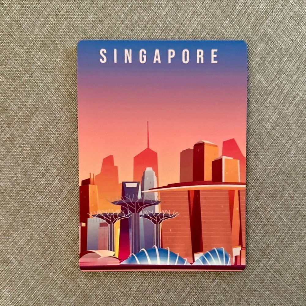 Singapore Skyline Souvenir Magnet